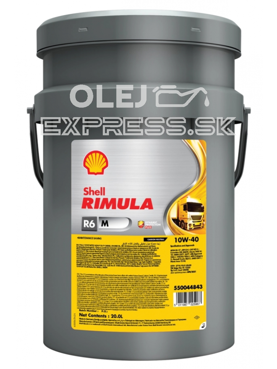 Shell Rimula R6 M 10W-40 20L