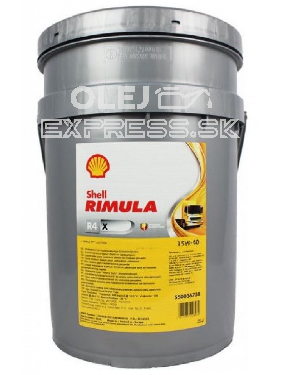 Shell Rimula R4 X 15W-40 20L