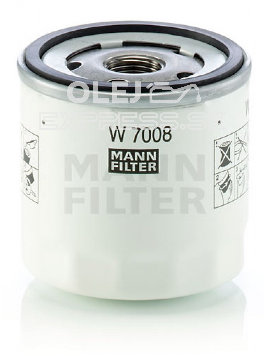 Olejový filter MANN FILTER W 7008