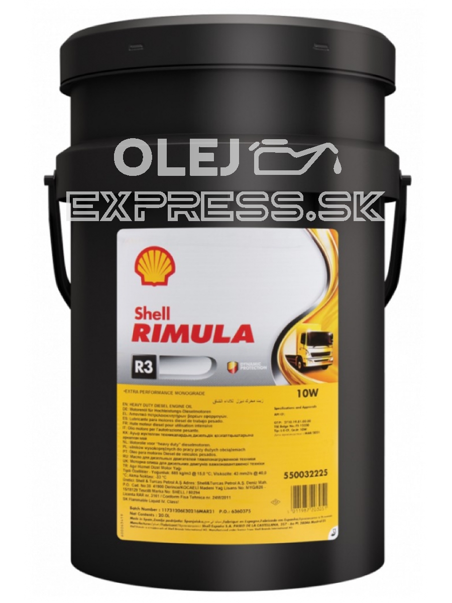 Shell Rimula R3 10W 20L