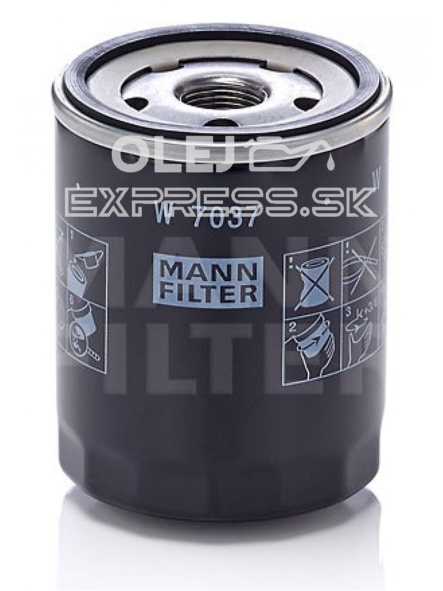 Olejový filter MANN FILTER W 7037