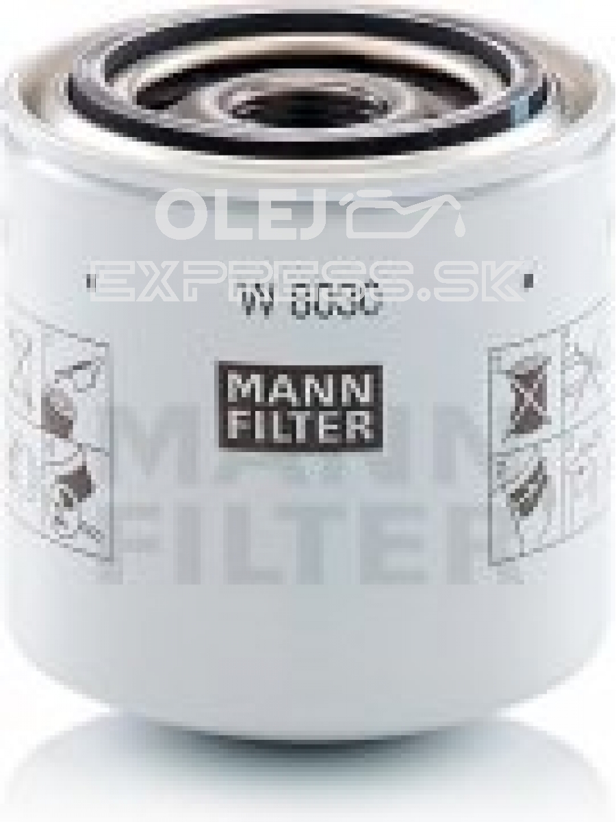 Olejový filter MANN FILTER W 8030