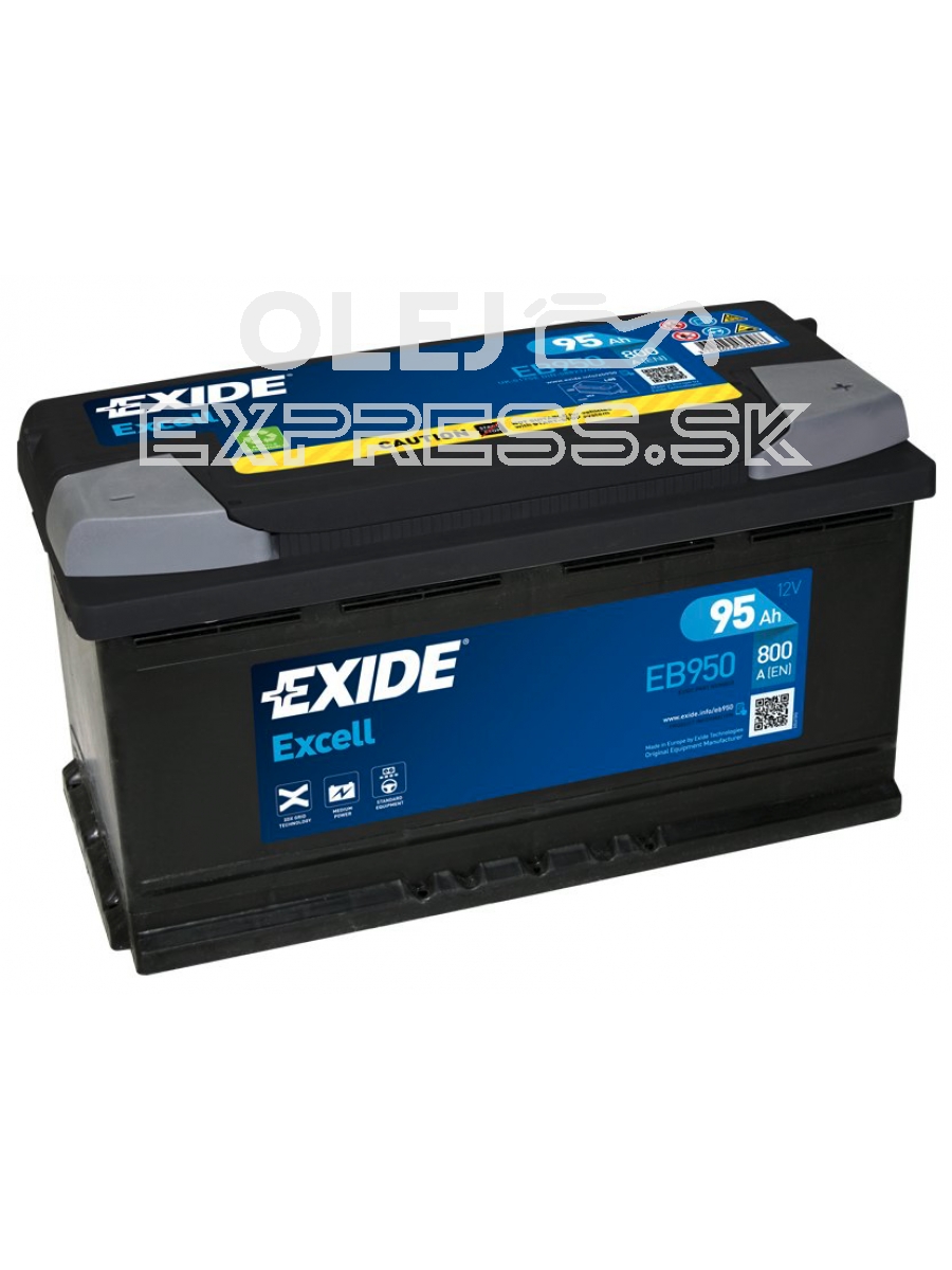 Exide Excell 12V 95Ah 800A EB950