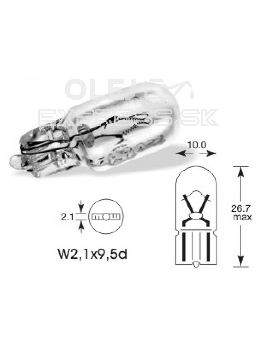 QLUX 24V 5W W2,1X9,5D W5W