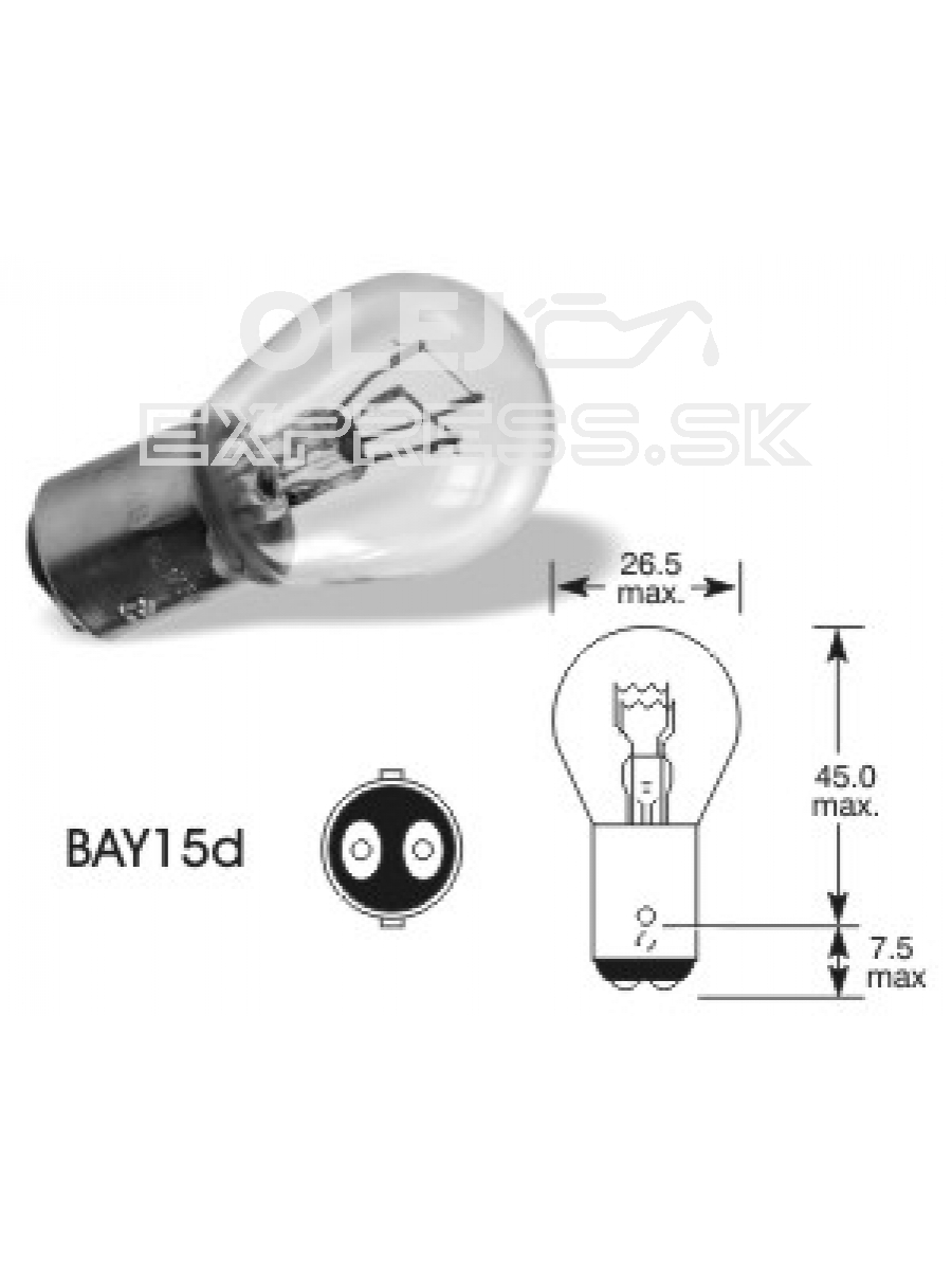 QLUX 24V 21/5W BAY15D P21/5W